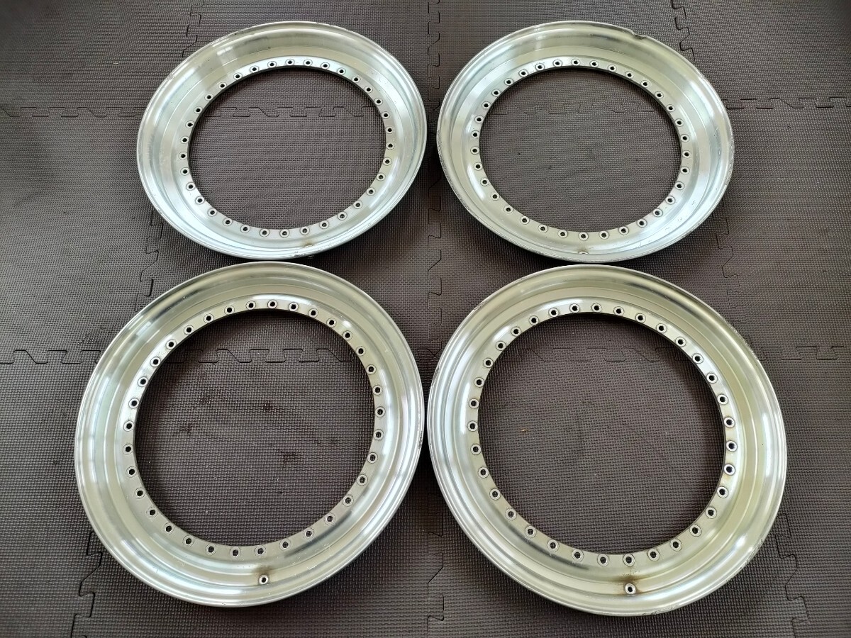 BBS 17inch 0.5J 2枚 1.0J 2枚 純正 アウターリップ BBS RS 0.5×17 1.0×17 outer lips for saleの画像1