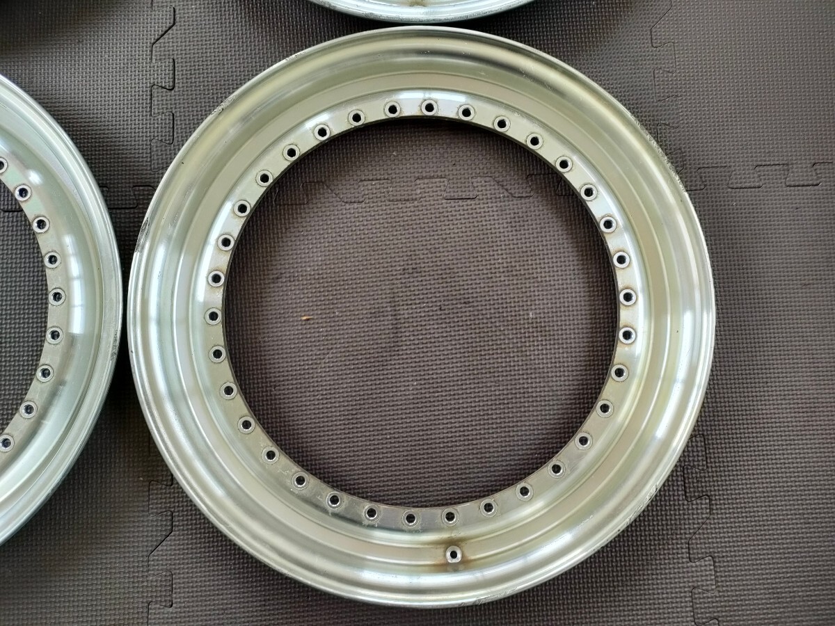 BBS 17inch 0.5J 2枚 1.0J 2枚 純正 アウターリップ BBS RS 0.5×17 1.0×17 outer lips for saleの画像2