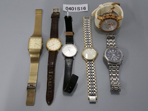 0401S16 時計 腕時計 ジャンク品 おまとめ SEIKOセイコー シチズン サルバトーレ マーラなどの画像1