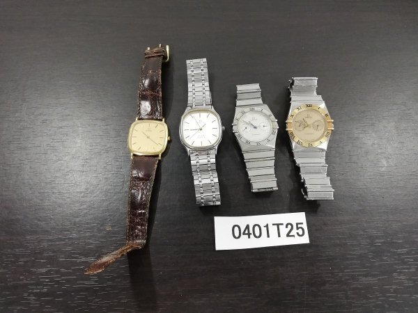 0401T25 腕時計 ジャンク品 おまとめ4点 OMEGA オメガの画像1