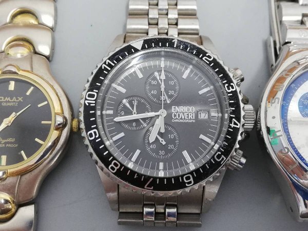 0401B113 腕時計 ジャンク品 おまとめ CASIOカシオ Swatchスウォッチ ENRICO COVERI などの画像2