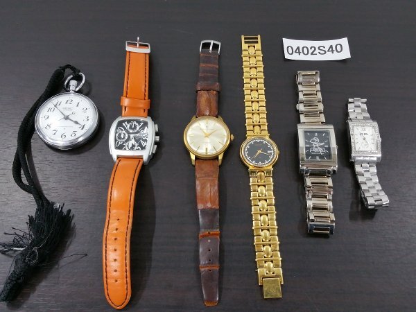 0402S40 時計 腕時計 懐中時計 ジャンク品 おまとめ SEIKOセイコー フォリフォリ LANCASTER などの画像1