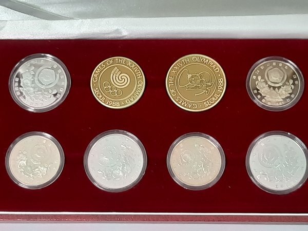 0403U106　世界のコイン　記念コインセット　おまとめ　韓国　ソウルオリンピック　10000ウォン　5000ウォン など　　_画像2
