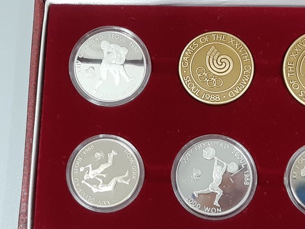 0403U106 世界のコイン 記念コインセット おまとめ 韓国 ソウルオリンピック 10000ウォン 5000ウォン など  の画像9