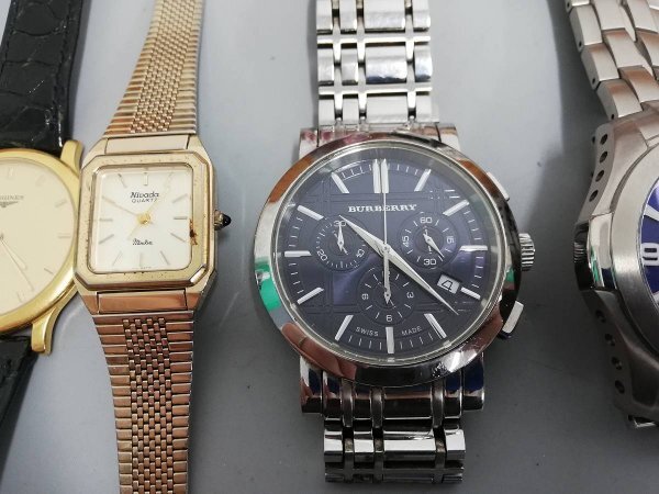 0403B109 腕時計 文字盤 ジャンク品 おまとめ SEIKOセイコー LONGINES BURBERRY などの画像3