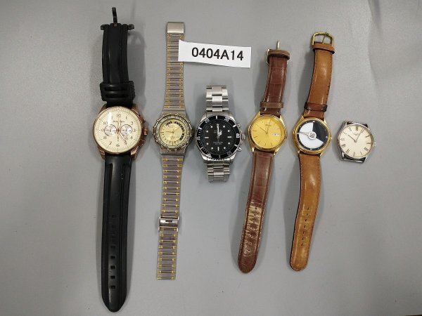 0404A14　腕時計　文字盤　ジャンク品　おまとめ6点　LONGINES　SEIKOセイコー　など