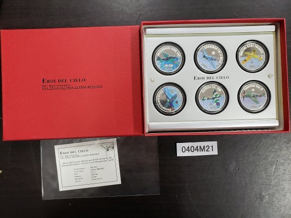 0404M21 世界のコイン 記念硬貨 カラーコイン EROL DEL CIELO 戦闘機の画像1