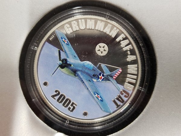 0404M21 世界のコイン 記念硬貨 カラーコイン EROL DEL CIELO 戦闘機の画像8