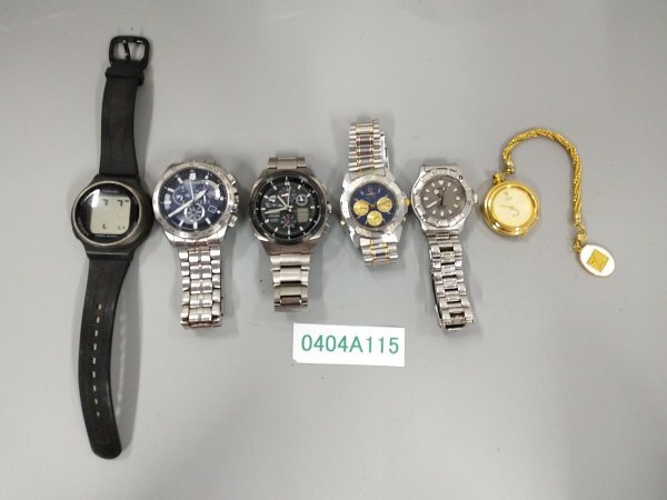 0404A115 腕時計 時計 ジャンク品 おまとめ6点 YAMASA CITIZENシチズン など の画像1