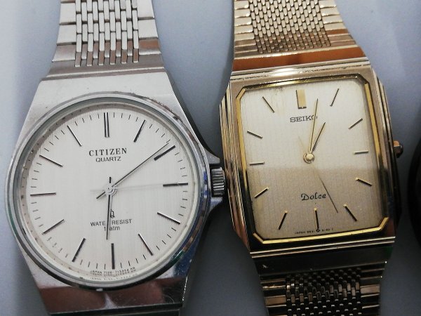 0404B132　時計　腕時計　ジャンク品　おまとめ　SEIKO　CITIZEN　SWATCH　FOSSIL_画像6