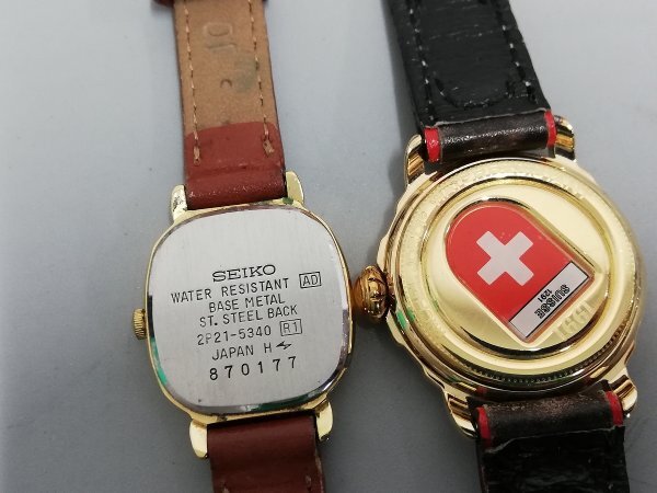 0404B122　時計　腕時計　ジャンク品　おまとめ　SEIKO　VEXCEL　SUISSE　_画像7