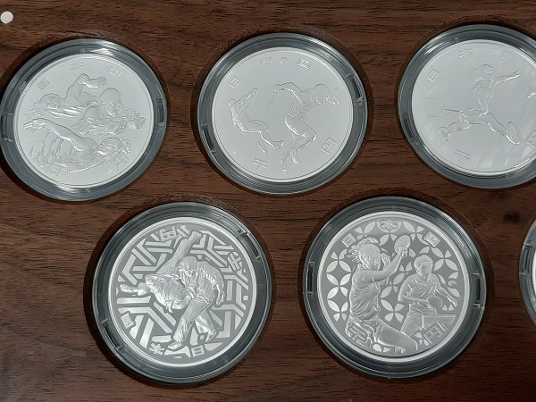 0501U4 日本 記念硬貨 東京2020オリンピック競技大会記念千円銀貨幣コンプリートセット の画像6