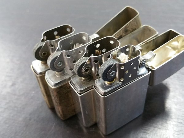 0501S24　喫煙グッズ　ライター　ZIPPO ジッポ　シルバー　おまとめ4点 ※着火未確認・現状お渡し_画像9