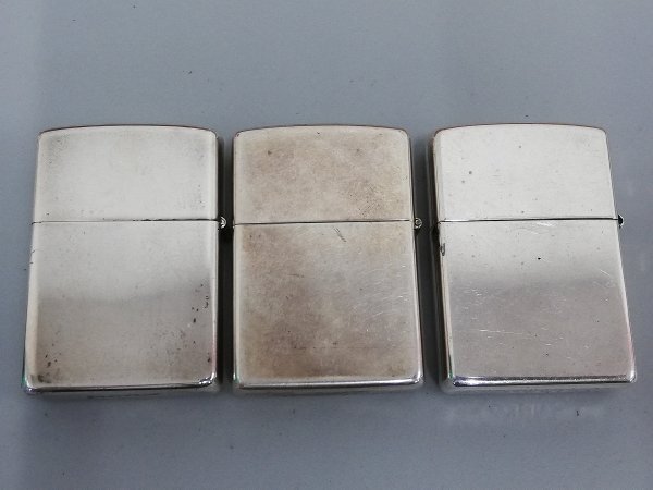 0501B19　ライター　喫煙具　Zippo　おまとめ4点　シルバー　SILVER　※着火未確認・現状渡し