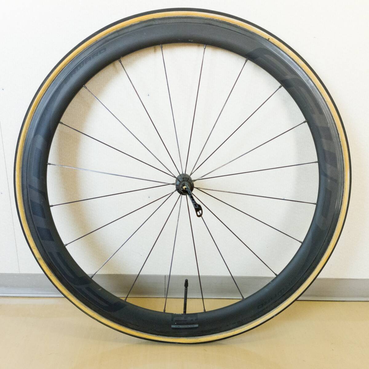 FAST FORWARD FFWD F4R DT SWISS 350 ファストフォワード カーボンホイール ロードバイク フロントのみ 現状品 修復済み #ST-02840