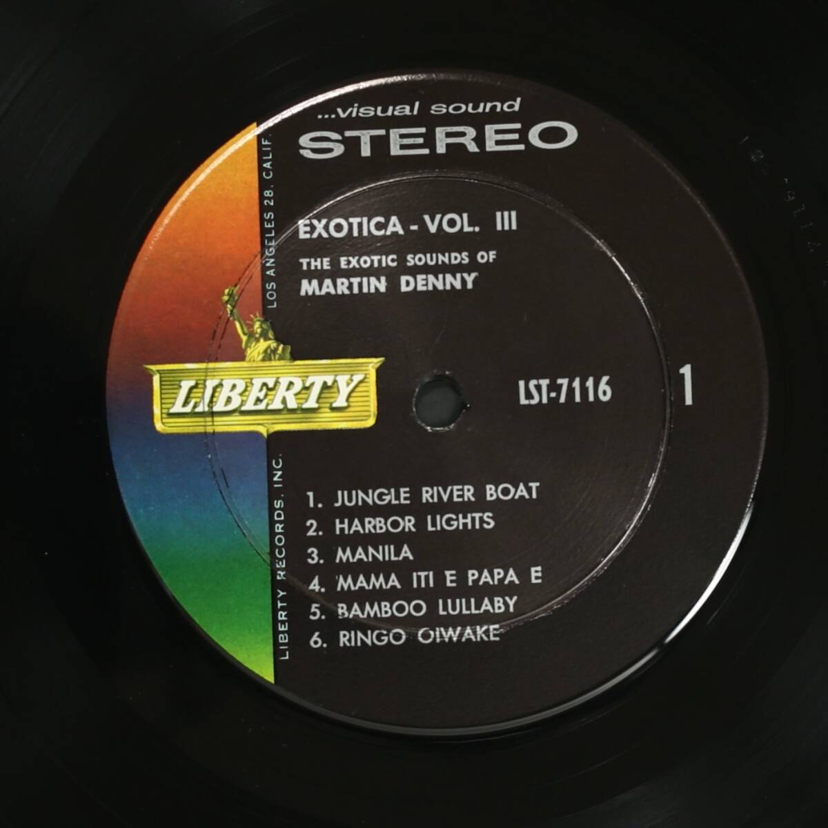 【US盤LP】MARTIN DENNY/EXOTICA VOL.3(並良品,1959,MONDO～GROOVE名盤!,リンゴ追分カバー)_画像3