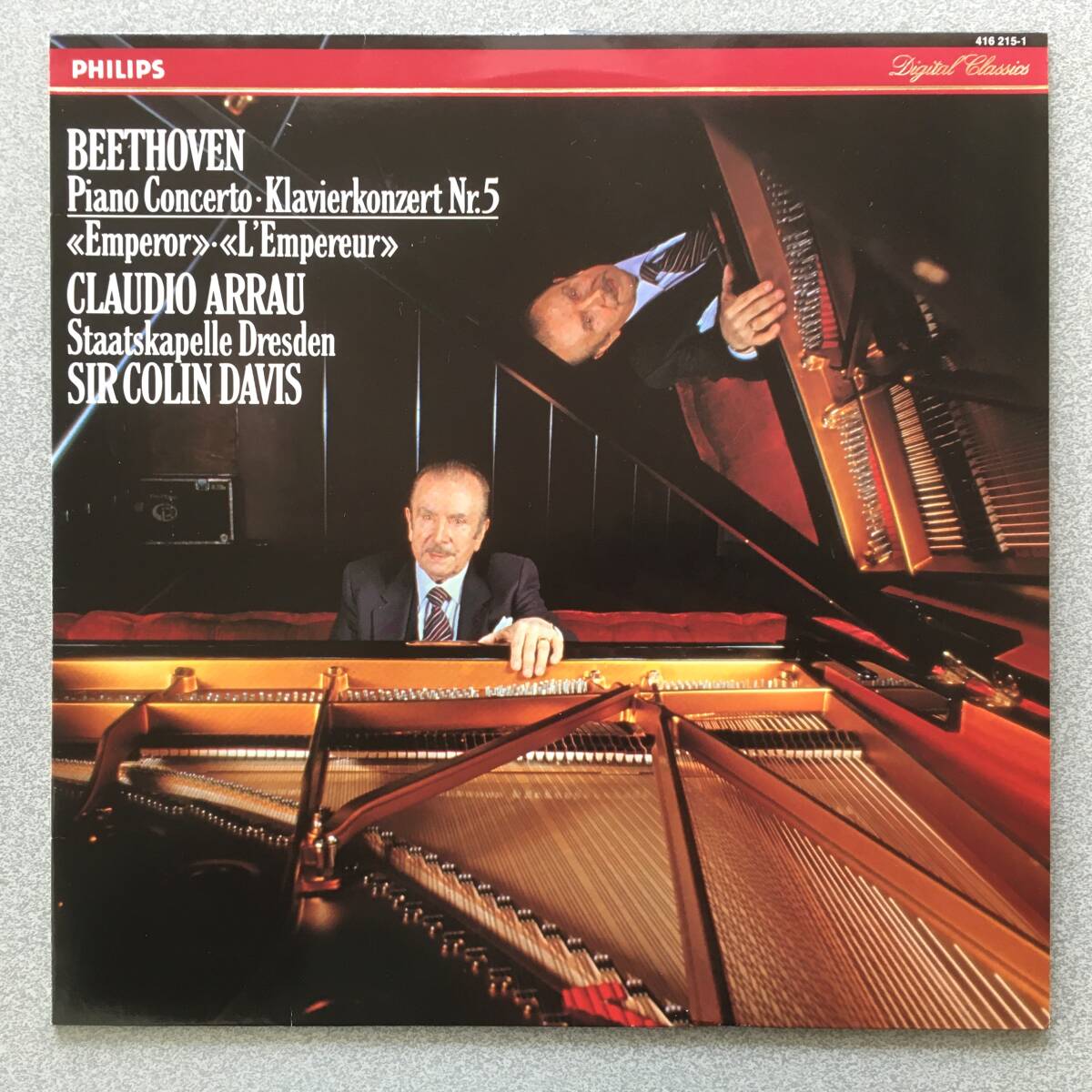 蘭PHILIPS DIGI アラウ/デイウ゛ィス/SKD Beethoven Pf協奏曲「皇帝」 C.Strubenがデジタルで捉えた究極の音 超高音質盤 新同極美品_画像1