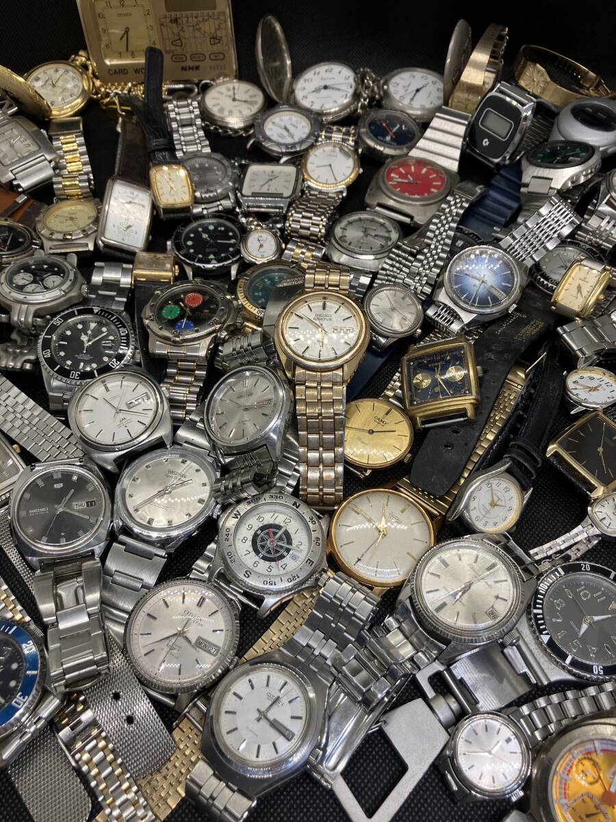腕時計おまとめ SEIKO CITIZEN 懐中時計 自動巻き ロードマティック ５アクタス ルキア ジャンク・稼働品混在 セイコー VULAIN の画像9