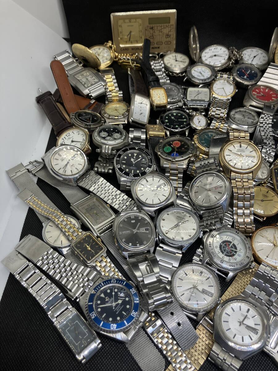 腕時計おまとめ SEIKO CITIZEN 懐中時計 自動巻き ロードマティック ５アクタス ルキア ジャンク・稼働品混在 セイコー VULAIN の画像2