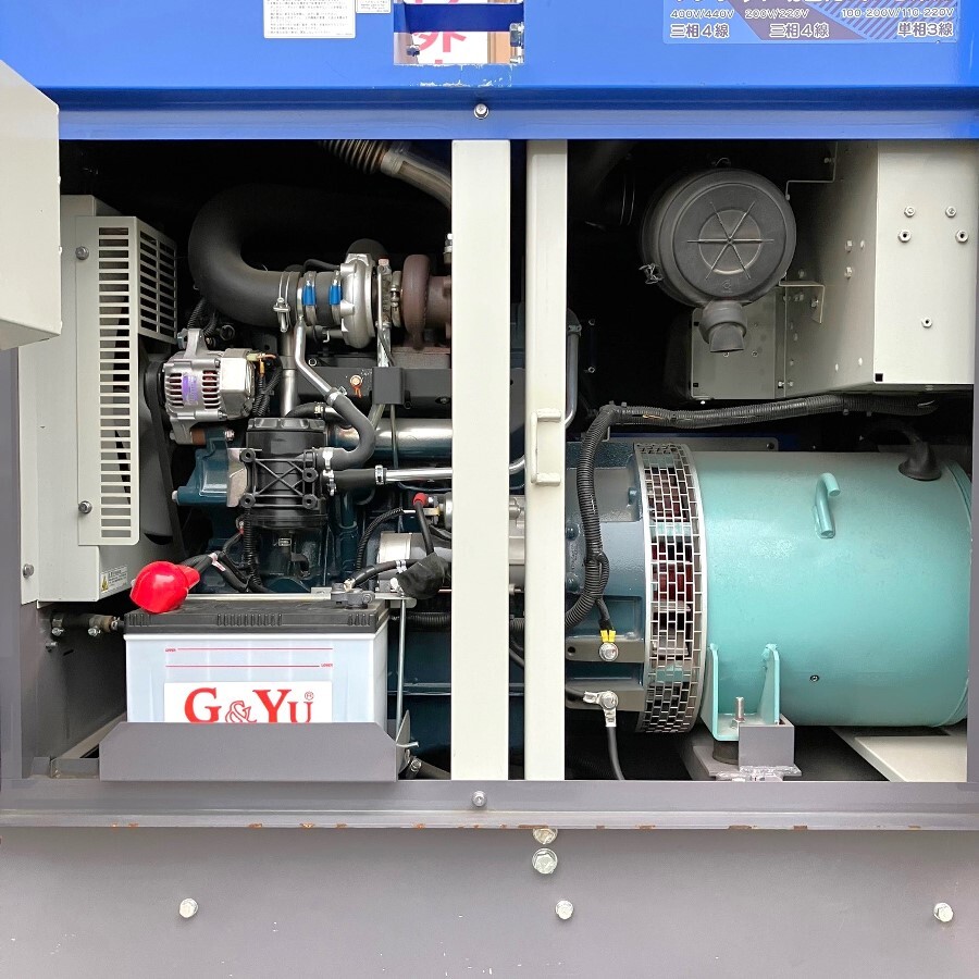 ［配送は要相談］DENYO/デンヨー DCA-45LSKE 45kVA ディーゼルエンジン発電機 運転時間：256h_画像10