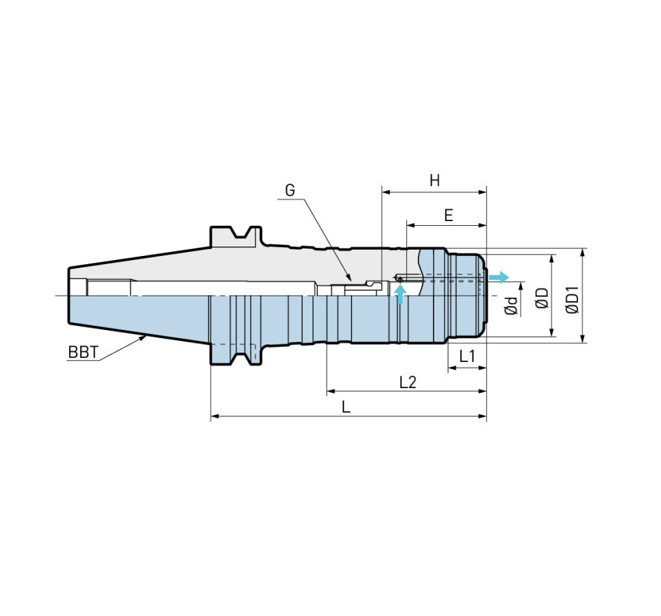 BIG/大昭和精機 BBT50-MEGA32DS-135 メガダブルパワーチャック_画像7