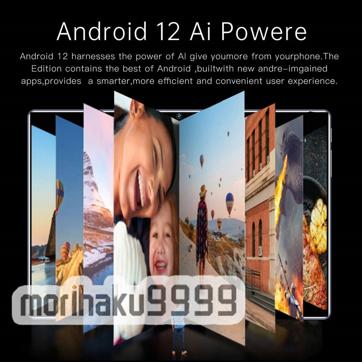 2023新作 タブレット PC 10.1インチ Android 12.0 Wi-Fiモデル 液晶 simフリー GMS認証 軽量 在宅勤務 ネット授業 6GB RAM/128GB ブルーの画像3