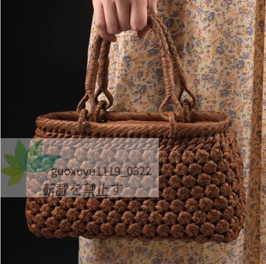  popular beautiful goods rare new goods! worker handmade superior article mountain .. basket bag hand-knitted mountain ... bag basket cane basket 