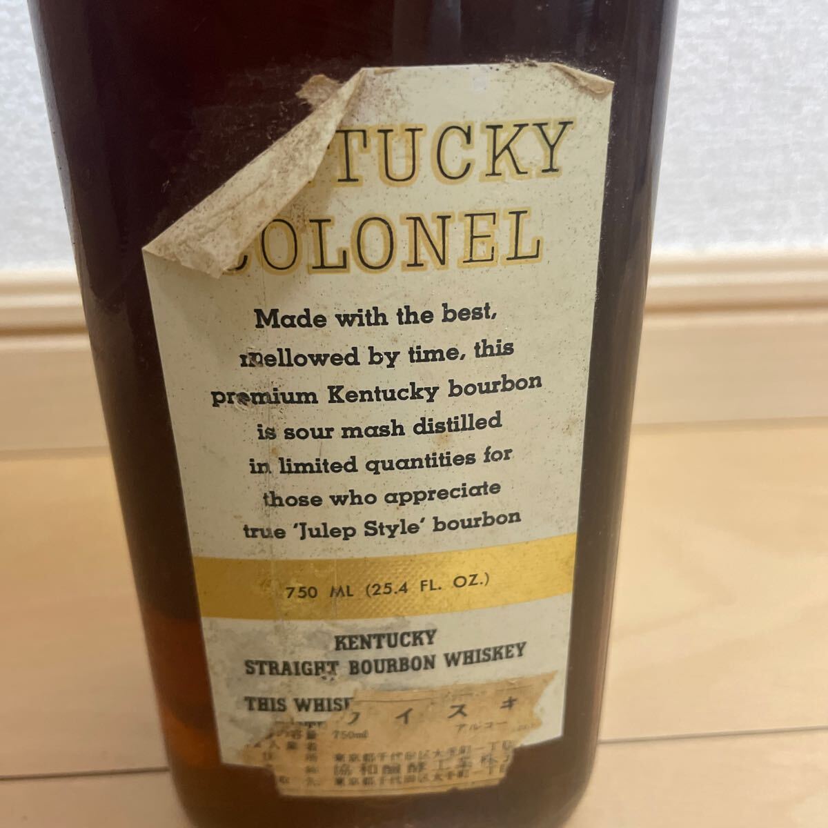 送料込　古酒 未開栓 ケンタッキーコロネル 80PROOF 750ml 40% 特級表記 KENTUCKY COLONELウイスキー スコッチ 