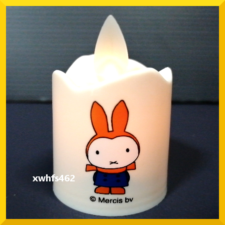 即決美品 ミッフィー ゆらゆらキャンドル E miffy LEDキャンドル LEDろうそく キャンドル ディック・ブルーナ インテリア 照明 zak_画像1