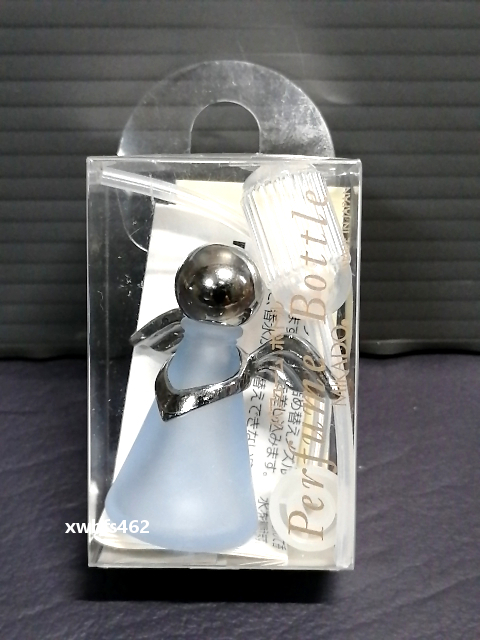 新品即決 MIKADO ヤマダアトマイザー パフュームボトル 小ビン 天使 ブルー シルバー 約2.5ml 日本製 エンジェル 携帯 香水 香水瓶 zakの画像2