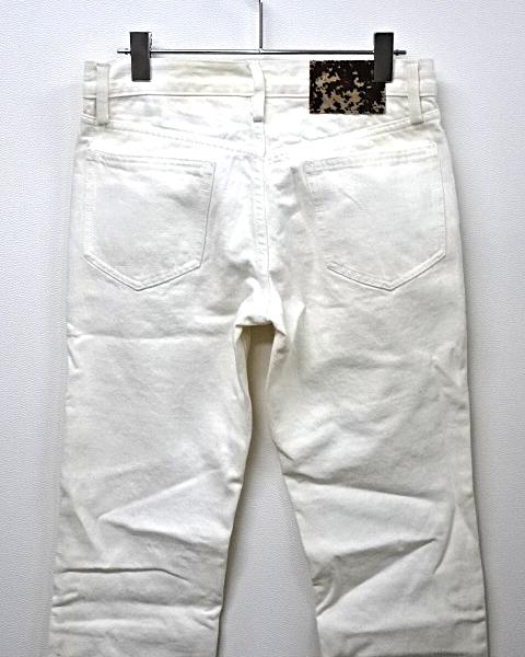 44 unused [SHELLAC DENIM PANTS 451 A WHITE shellac Denim pants white ]