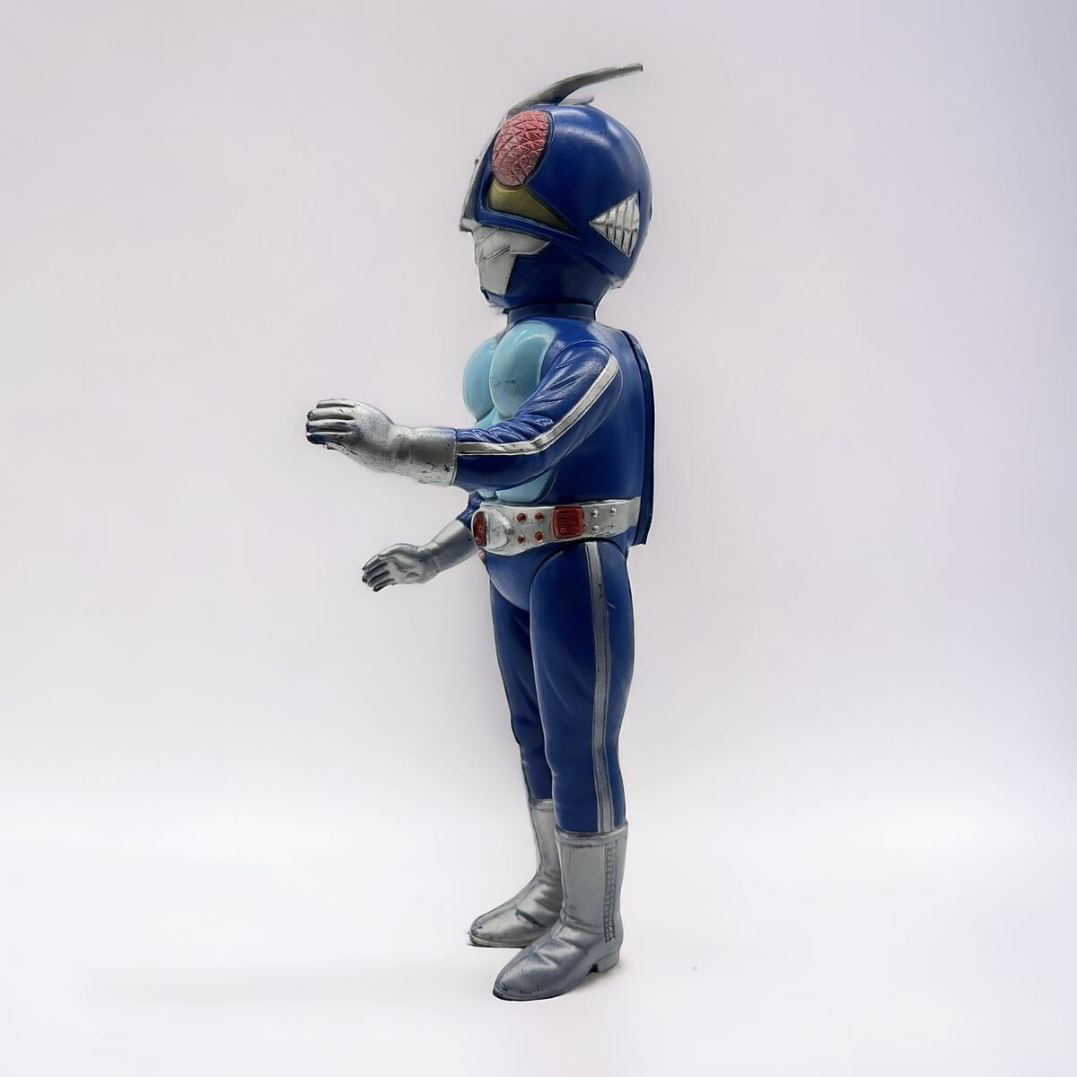 当時物 マスダヤ製 仮面ライダー 旧2号 トーキング人形 ソフビ 現状品の画像2