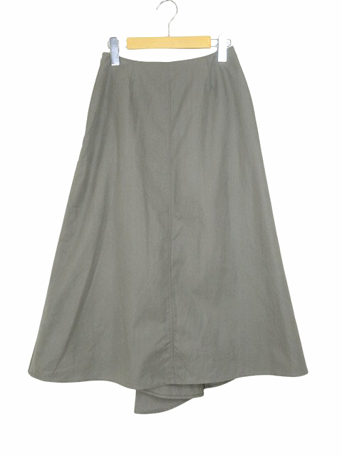 ミラオーウェン Mila Owen スカート 斜め切り替え 裾段差 SK 09WFS194126 カーキ系 size 1 レディースの画像2