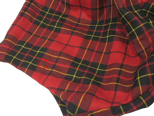 コムデギャルソン COMME des GARCONS パンツ バルーンパンツ 中綿 ウール チェック AD2010 ヴィンテージ GF-P040 赤 レッド size S_画像5