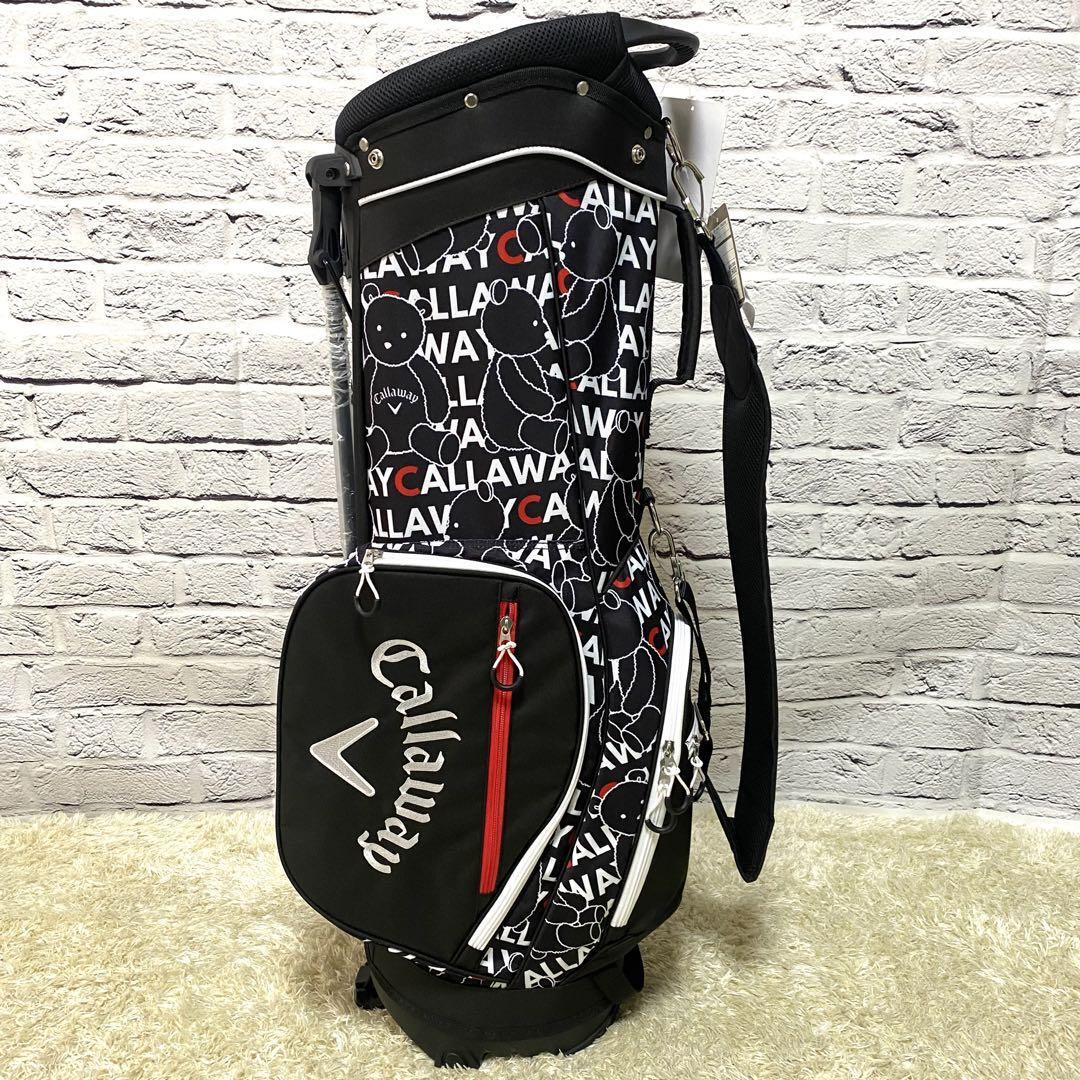 【新品】キャロウェイ キャディバッグ レディース ゴルフバッグ くま ベアー 黒 Callaway bear スタンド式 軽量 ブラックの画像2