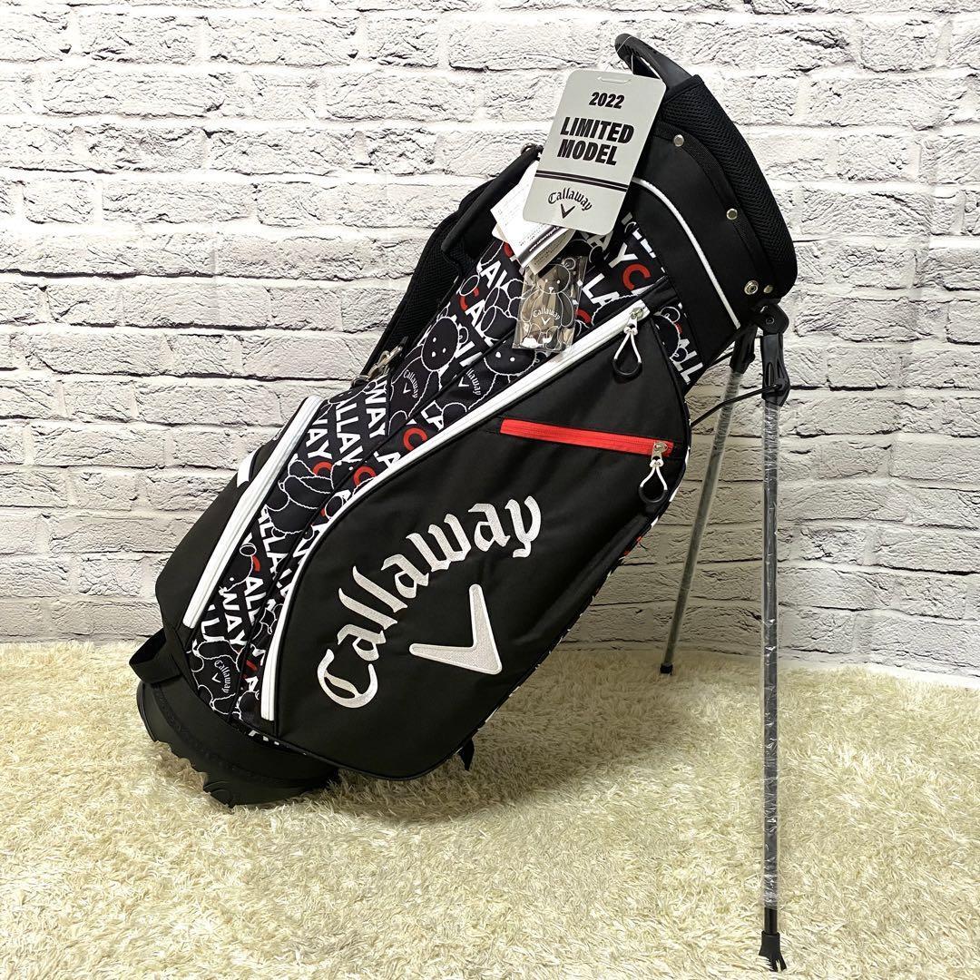 【新品】キャロウェイ キャディバッグ レディース ゴルフバッグ くま ベアー 黒 Callaway bear スタンド式 軽量 ブラックの画像6