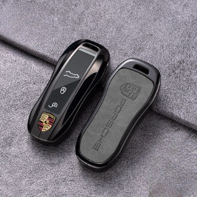 [ Porsche ] key cover key case Panamera Boxster 718 Cayenne 911ma relation man black / gray 2