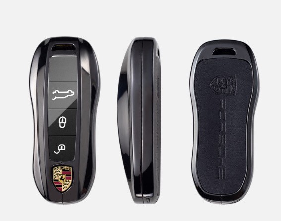[ Porsche ] key cover key case Panamera Boxster 718 Cayenne 911ma relation man black / gray 2