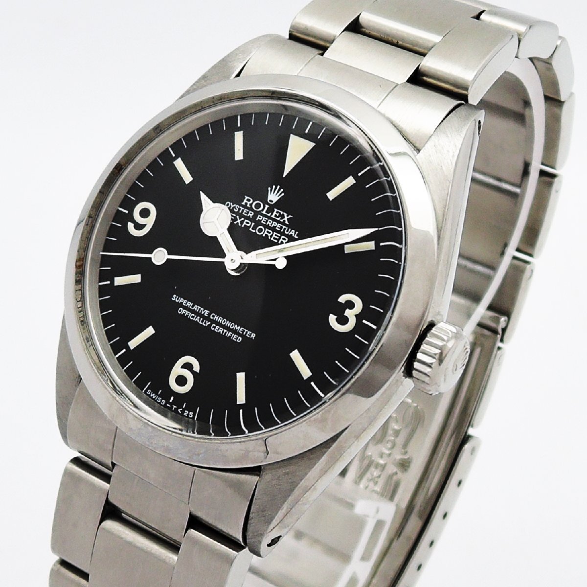  Rolex Explorer Ⅰ 1016 face black T-25 self-winding watch Rolex ExplorerⅠ AT CR000893