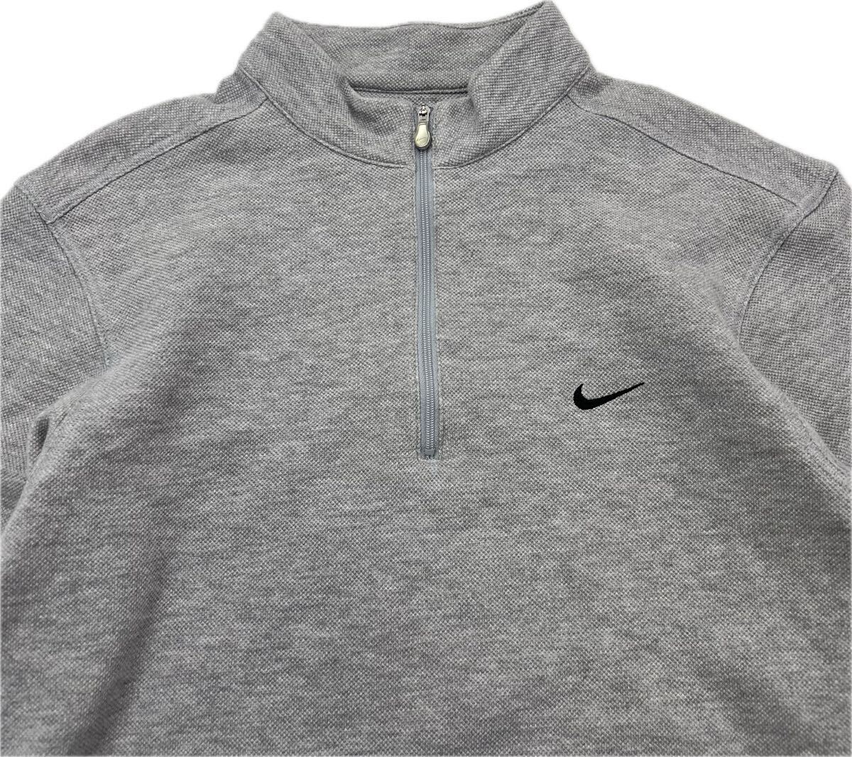 NIKE GOLF ☆ 着まわし抜群◎ ハーフジップ スウェット トレーナー シャツ グレー M スポーツ トレーニング 人気 定番 ナイキ ゴルフ■J279_画像4