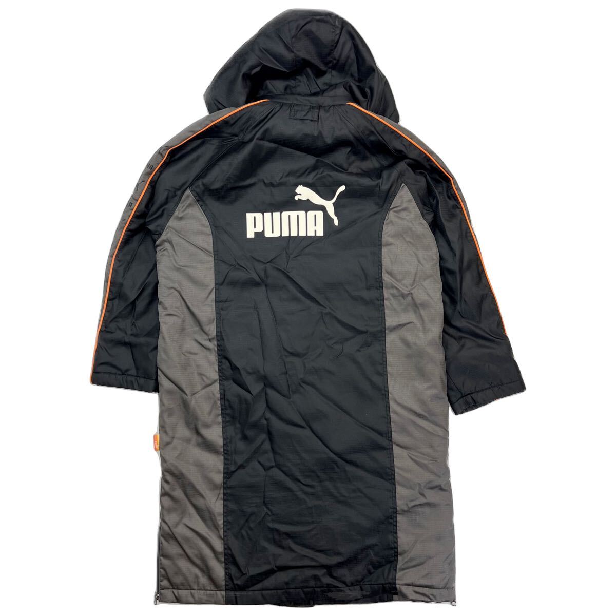 PUMA * Kids 160 bench coat middle fleece black gray orange autumn winter field soccer sport training popular Puma #E288