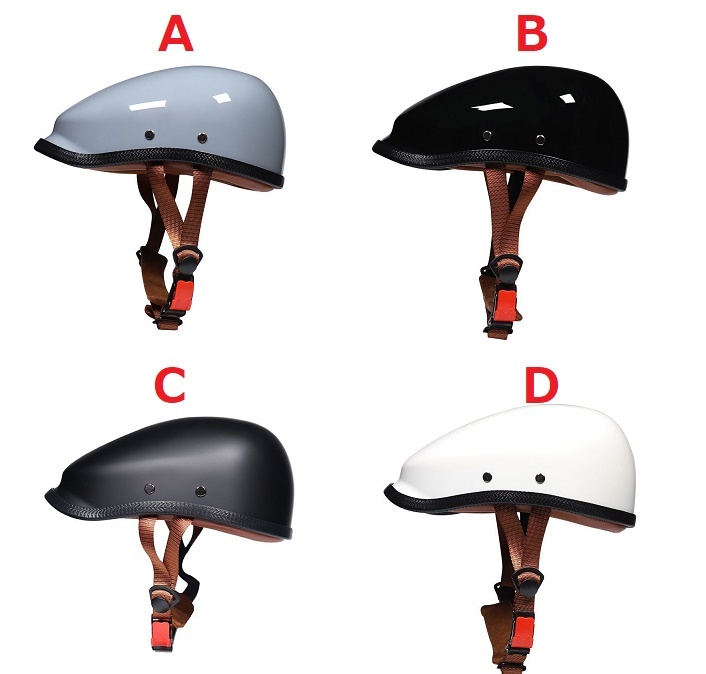 新品 ビンテージ ハーレーヘルメット バイク 半キャップ 半帽 ヘルメット 　M~XL サイズ、色 選択可　艶あり黒　M _画像2