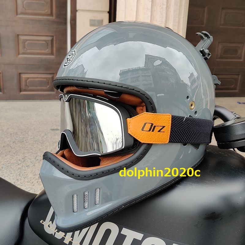  мотоцикл Vintage встроенный солнцезащитные очки onroad шлем Harley full-face шлем M~XXL размер, цвет, выбор возможно размер :XXL