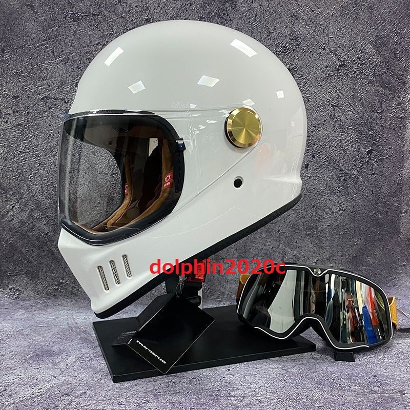  Vintage мотоцикл двойной защита onroad Harley full-face шлем M~XXL размер, цвет, выбор возможно размер :L