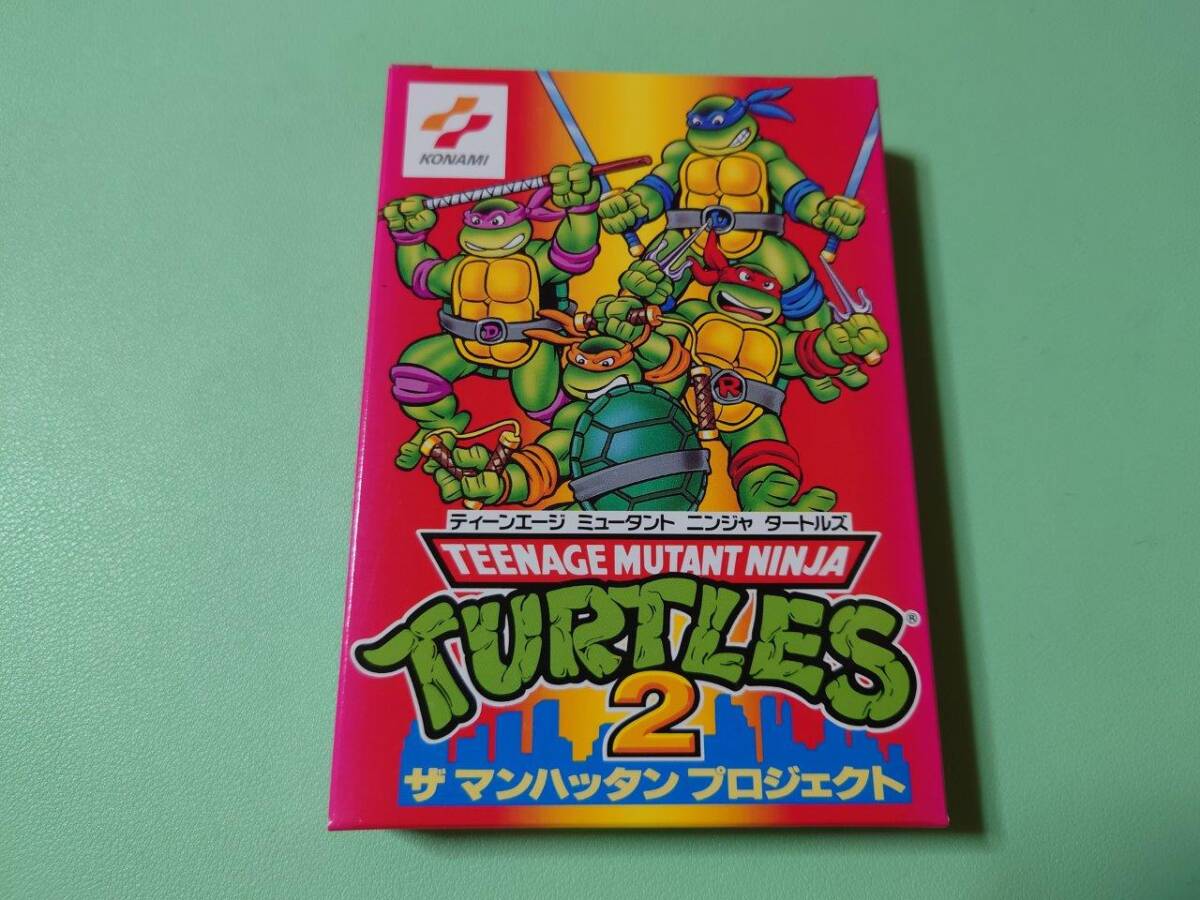 ■未開封新品 ファミコン TMNT2 ザ マンハッタンプロジェクト コナミ FC■の画像3