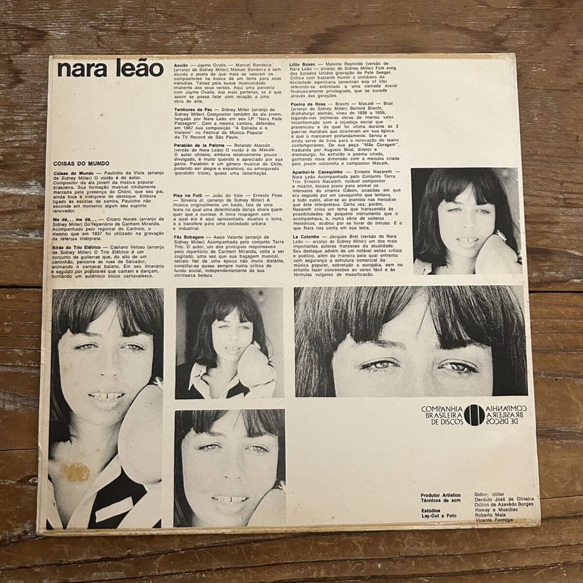  Brazil LP NARA LEAO croissant do mundo оригинал запись caetano veloso sidney miller bossa nova mpb 1969 год mononala* Leon 