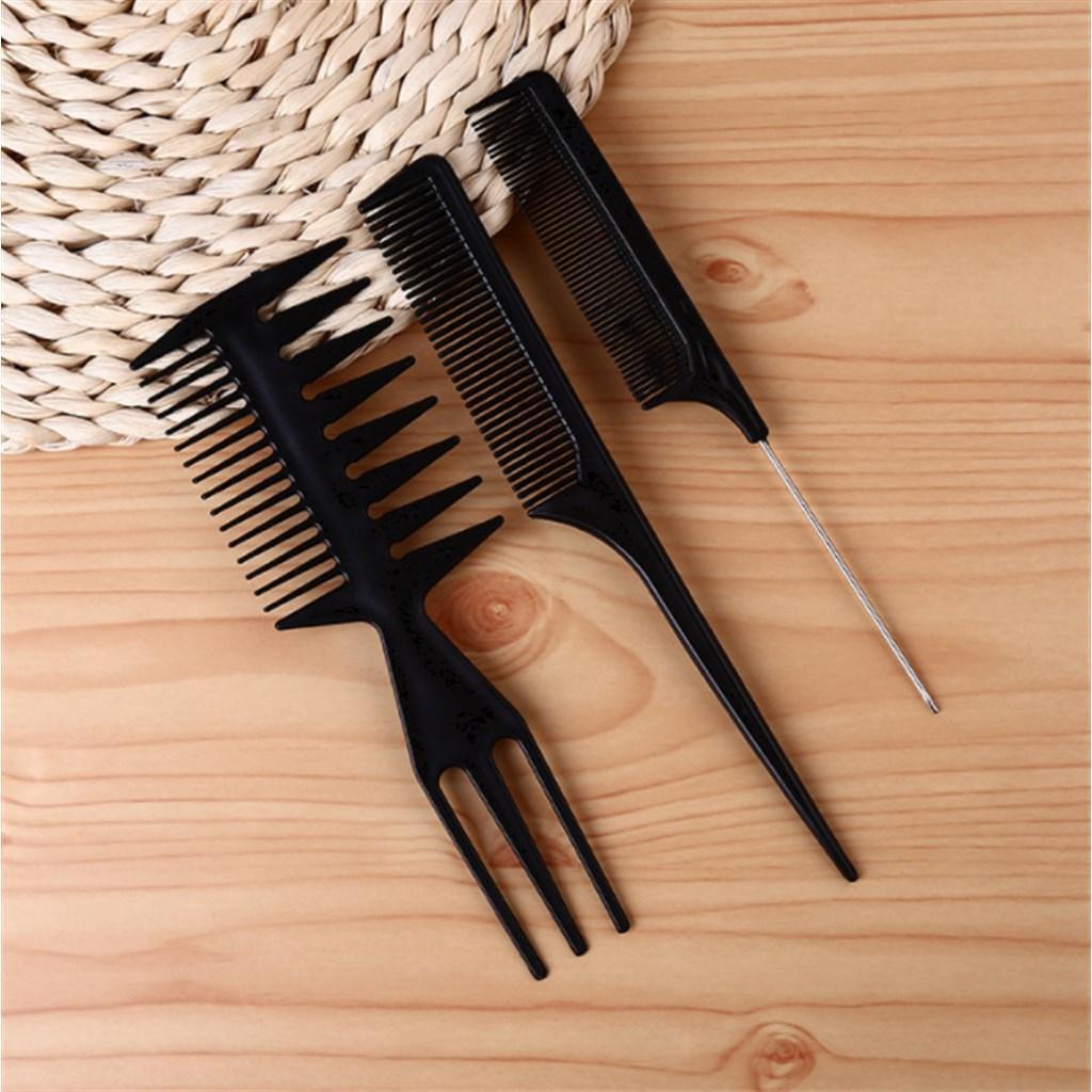  hair comb comb black 10 pcs set wide mesh hair care styling 