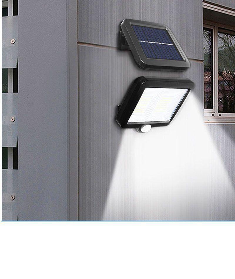LED ソーラーライト COB100 外灯 人感センサー センサーライト 白色の画像4