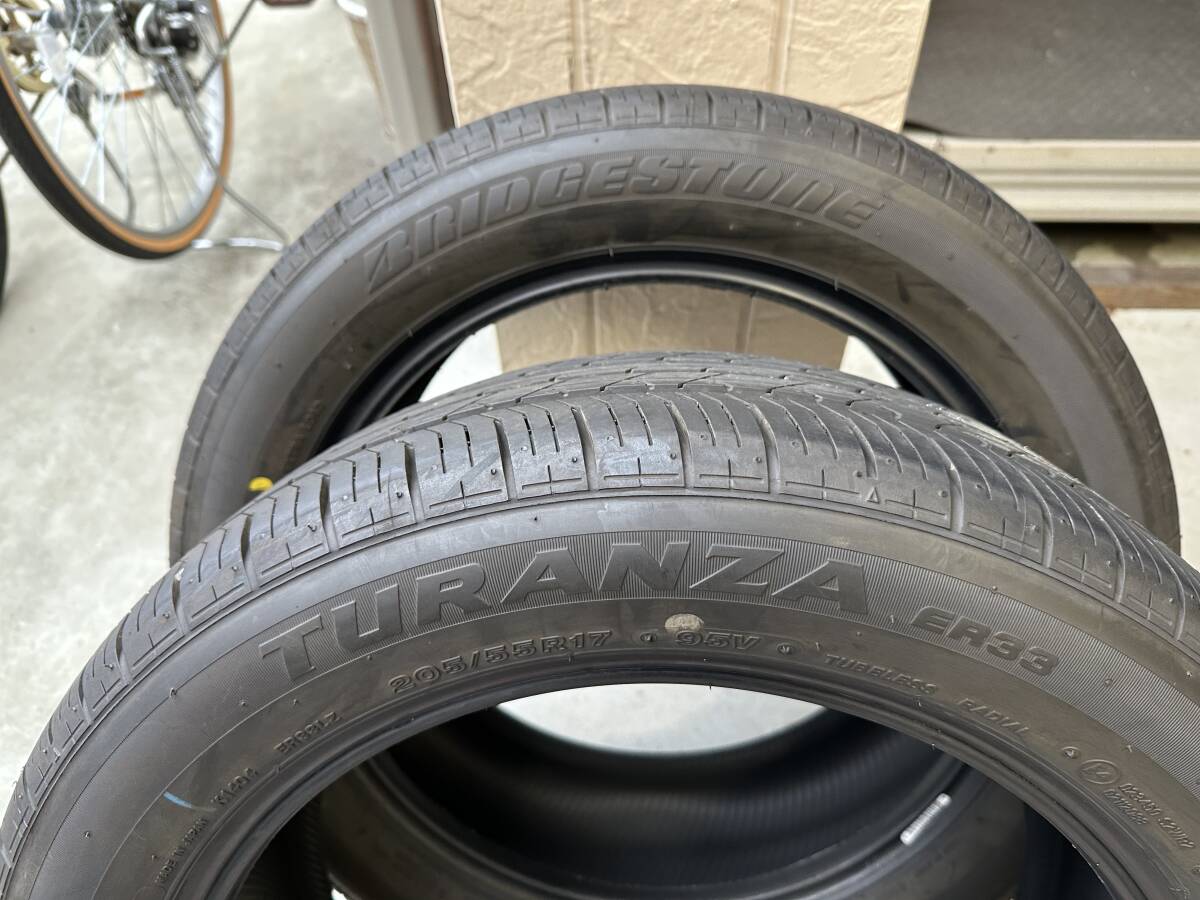 【ほぼ新品・新車外し】205/55R17 95V XL 4本 2023年製 BRIDGESTONE ブリヂストン TURANZA トランザ ER33 新型ノア/VOXY/ステップワゴンに_画像7