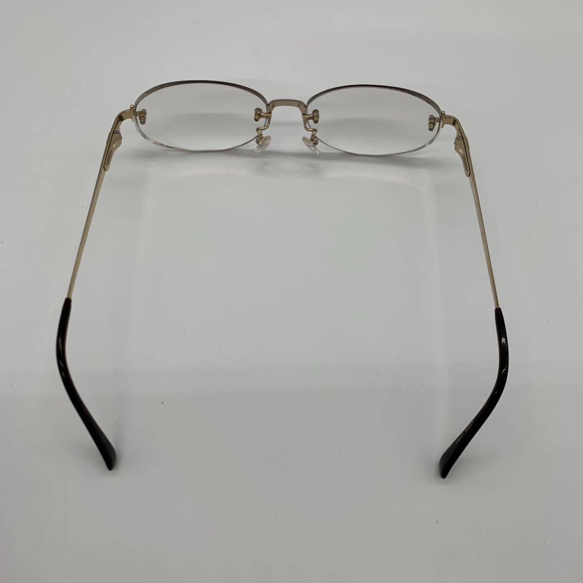 LANCEL ランセル メガネ フレーム 度入り 眼鏡 アイウェア 金属 ゴールド YBX028の画像5